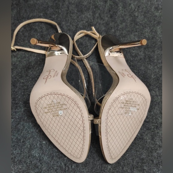 NWOB Jessica Simpson Gold Heeled Sandals - Picture 7 of 7